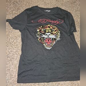 Ed Hardy Black Graphic T-Shirt